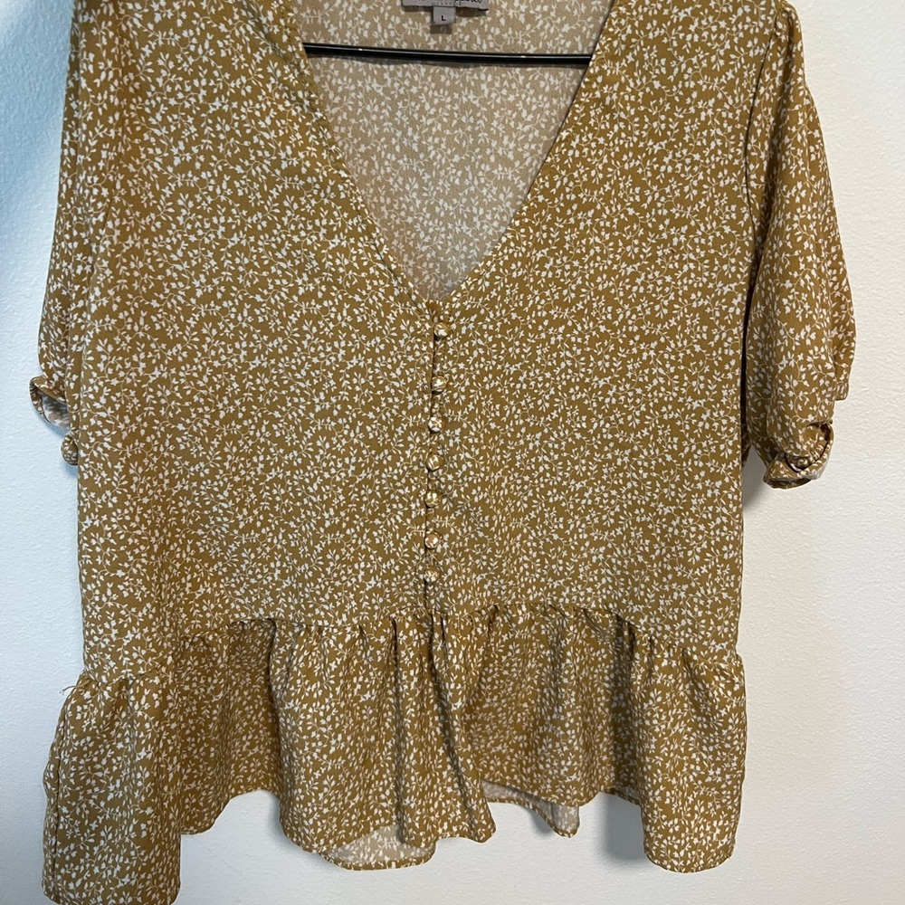 Peplum floral top